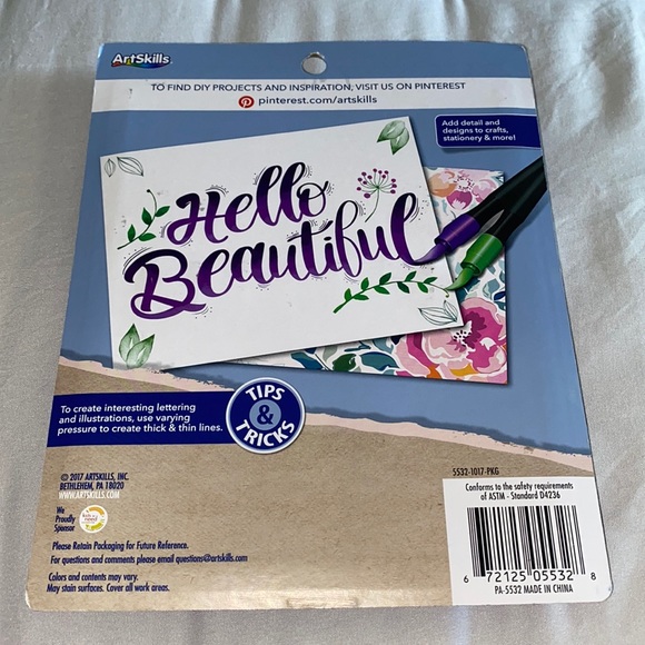 NWT Art Skills 8 pc. Premium Brush Tip Markers - Picture 4 of 6